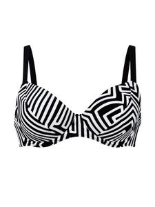 Верх бикини ROSA FAIA Top Shining Lines, черный