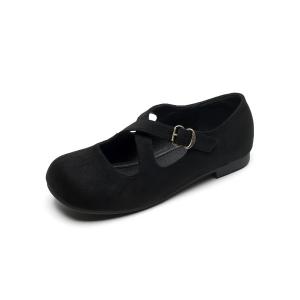 QITUMAUL Женские туфли Мэри Джейн черные [высота каблука 1 см], цвет Black[Heel Height 1cm]