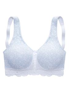 Бюстгальтер Relief белого и синего цвета nuance
