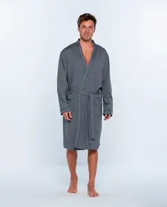 Мужской трикотажный халат Punto Blanco, серый