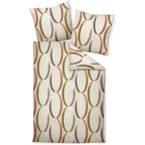 Постельное белье Janine «DAVOS65156 08», на молнии, цвет taupe siena