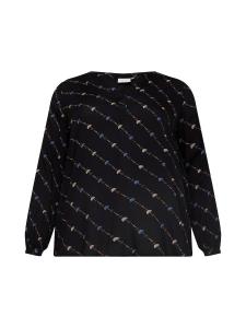 Блуза KAFFE CURVE Lenna Tilly, черный