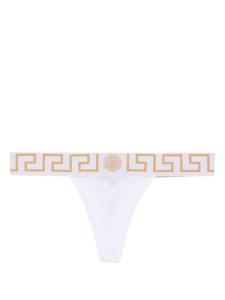 Versace стринги Greca Border, белый