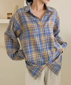 Клетчатая рубашка-туника с крупным силуэтом Aimoha - Select -, цвет Yellow