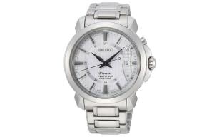 SEIKO Часы Quartz Movement Stainless Steel Strap Watch Men's Watch White Dial, White Dial