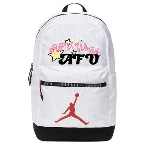 Jordan Полиэстеровый рюкзак обычный унисекс белый, AFV