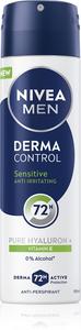 Спрей-Антиперспирант Men derma control sensitive для чувствительной кожи Nivea, 150 мл
