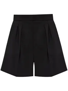 Шорты со складками MAX MARA, черный