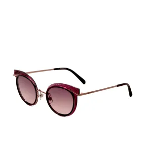 Женские солнцезащитные очки 50 мм, блестящие, сиреневого цвета Swarovski