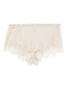 Шелковые шорты Carine Gilson, нейтральный