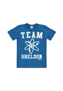Футболка Easyfit Теория большого взрыва - Команда Шелдона LOGOSHIRT, цвет Azure Blue