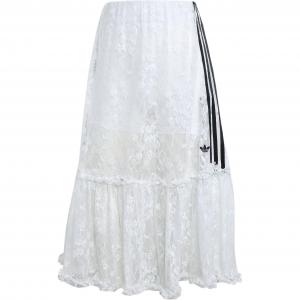 Юбка с кружевом Adidas Originals, белый