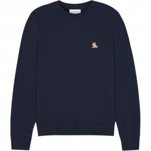 Свитшот Maison Kitsuné Chillax Fox Patch Crewneck Maison Kitsune, ink синий