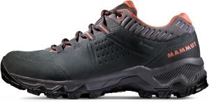 Женские походные туфли Mammut Nova IV Low GTX, черно-абрикосовый бренд, подошва Vibram, 3D-пена с эффектом памяти, комфорт для дневных походов, черный