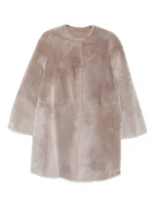 Пальто из овчины Manzoni 24, нейтральный