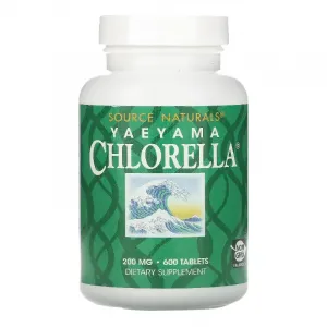 Хлорелла Source Naturals Yaeyama Chlorella 200 мг, 600 таблеток
