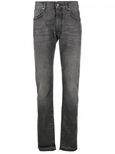 Узкие джинсы с нашивкой-логотипом 424, черный