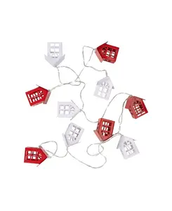 10 светодиодных рождественских гирлянд с теплым кабелем длиной 6,5 футов Northlight, red