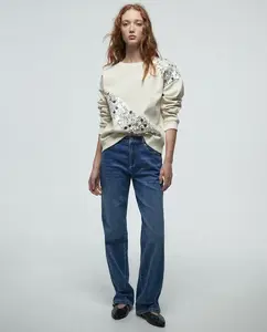 Толстовка с пайетками Sfera, бежевый