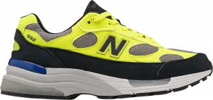 Кроссовки New Balance 992 Made in USA 'Neon Yellow Navy', желтый