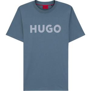 HUGO BOSS Футболка мужская светло-голубая Crew Neck Moderate Straight Fit