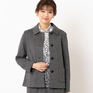 Твидовый трикотажный жакет со съемным воротником и комплект в тон Lobjie, цвет Gray