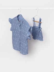 Блузка стандартного кроя Mayoral, синий