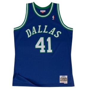 Баскетбольная майка NBA DALLAS MAVERICKS 1998-99 AWAY SWINGMAN JERSEY DIRK NOWITZKI Mitchell And Ness, цвет Königsblau