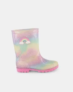 Детские резиновые сапоги с блестками Kids El Corte Inglés, светло-розовый