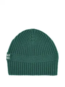 Шапка в рубчик с логотипом Miu Miu, зеленый