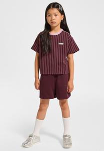 Футболка Hummel BOXY AOP PIN S/S, Vineyard Wine/Red