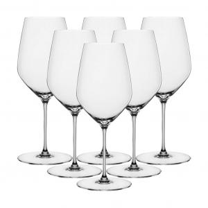 Бокалы для красного вина Bordeauxgläser Hi-Lite 650 мл, набор из 6 штук, прозрачные Spiegelau, прозрачный