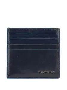 Картхолдер с тисненым логотипом Piquadro, синий