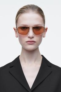 Солнцезащитные очки-пилоты - модель " vista” COS x LINDA FARROW, цвет Bursztynowy/Złocisty