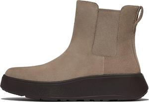 Женские ботинки Chelsea FitFlop F-mode на платформе из замши, Taupe
