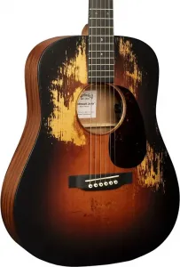 Акустико-электрическая гитара Martin DJr-E StreetLegend Junior Series Mini Dreadnought (2025), верх из цельного ели, цвет Burst