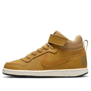 Кеды (PS) Nike Court Borough Mid-Top Sneakers Yellow 870026-701