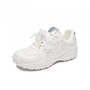 Alxnan Женские низкие повседневные туфли бежевые, цвет Beige