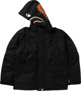 Куртка BAPE Shark Snowboard Down Jacket 'Black', черный