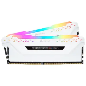 Оперативная память Corsair Vengeance RGB PRO, 32 Гб DDR4 (2x16 Гб), 3200 МГц, CL16-18, CMW32GX4M2C3200C16W, белый