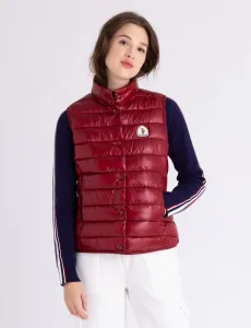 Утепленный жилет U.S. Polo Assn Felt Patch Snap Puffer, темно-красный