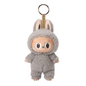 Брелок Pop Mart Labubu Tasty Macarons Sesame Bean (упаковано в пакет), серый