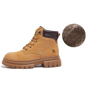 Мартин Боутс Женские Желто-коричневые/розовые/зеленые ботинки CAMEL