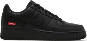Кроссовки Nike Supreme x Air Force 1 Low 'Box Logo - Black', черный