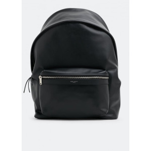 Рюкзак SAINT LAURENT City leather backpack, черный