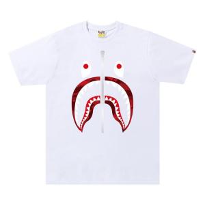 Футболка BAPE Color Camo Shark Tee 'White/Red', белый