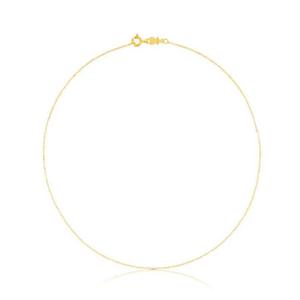 Колье Tous Chain With Small Rings 40 cm, золото