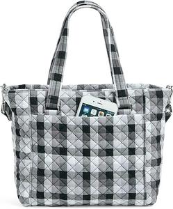 Хлопковая сумка через плечо Vera Bradley с несколькими ремешками, плед