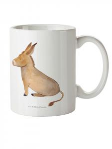 Детская кружка с изображением ослика, без слов, белого цвета Mr. & Mrs. Panda