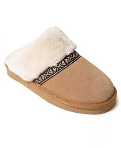 Женские замшевые тапочки Corie с потертостями Minnetonka, коричневый